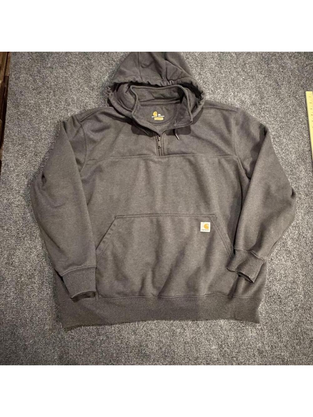 Carhartt Rain Defender quarter zip hoodie 3XL gray great condition.